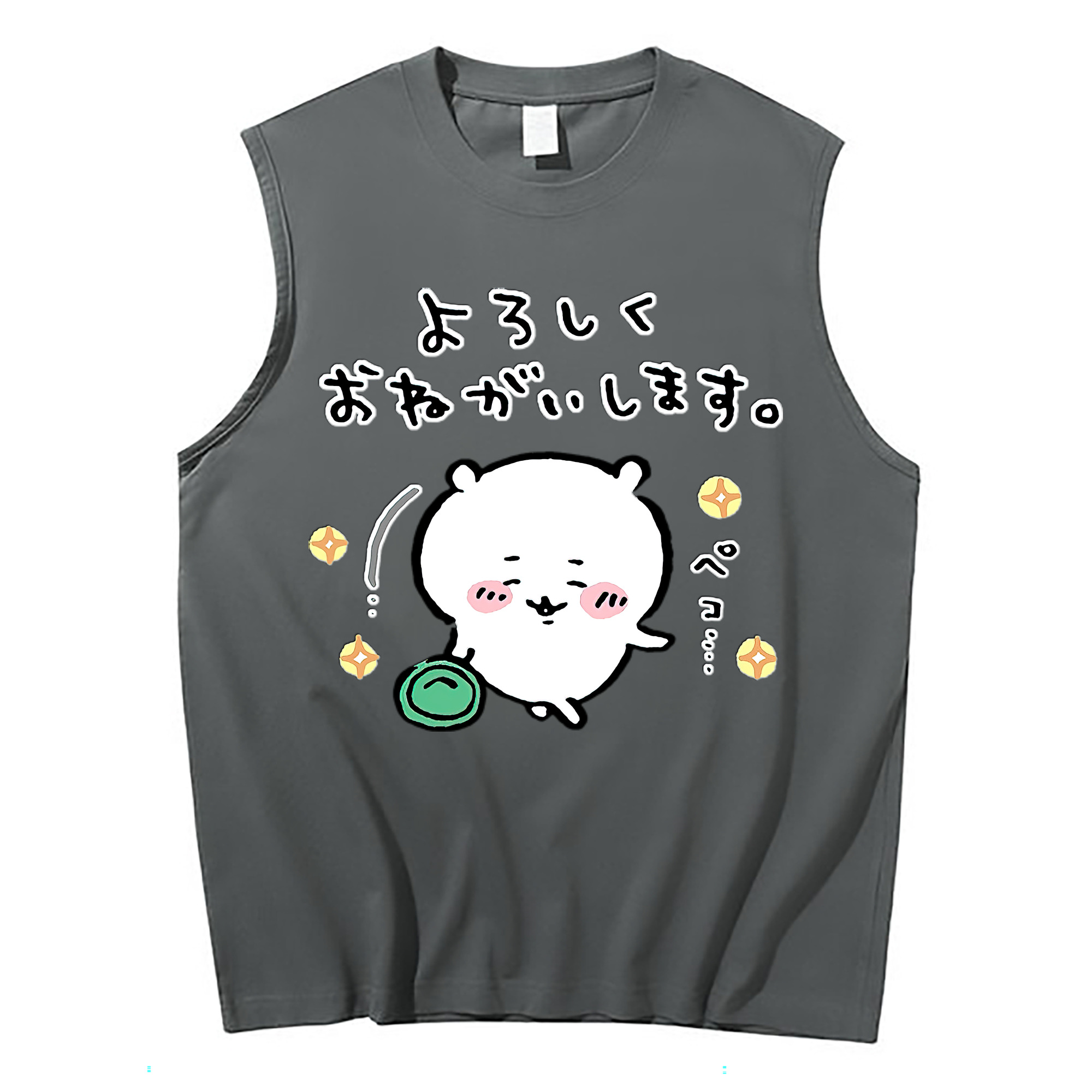 （画像用） ちいかわ ちいかわ Chii-kawa chiikawa コットン100％タンクトップ（フロントプリント）